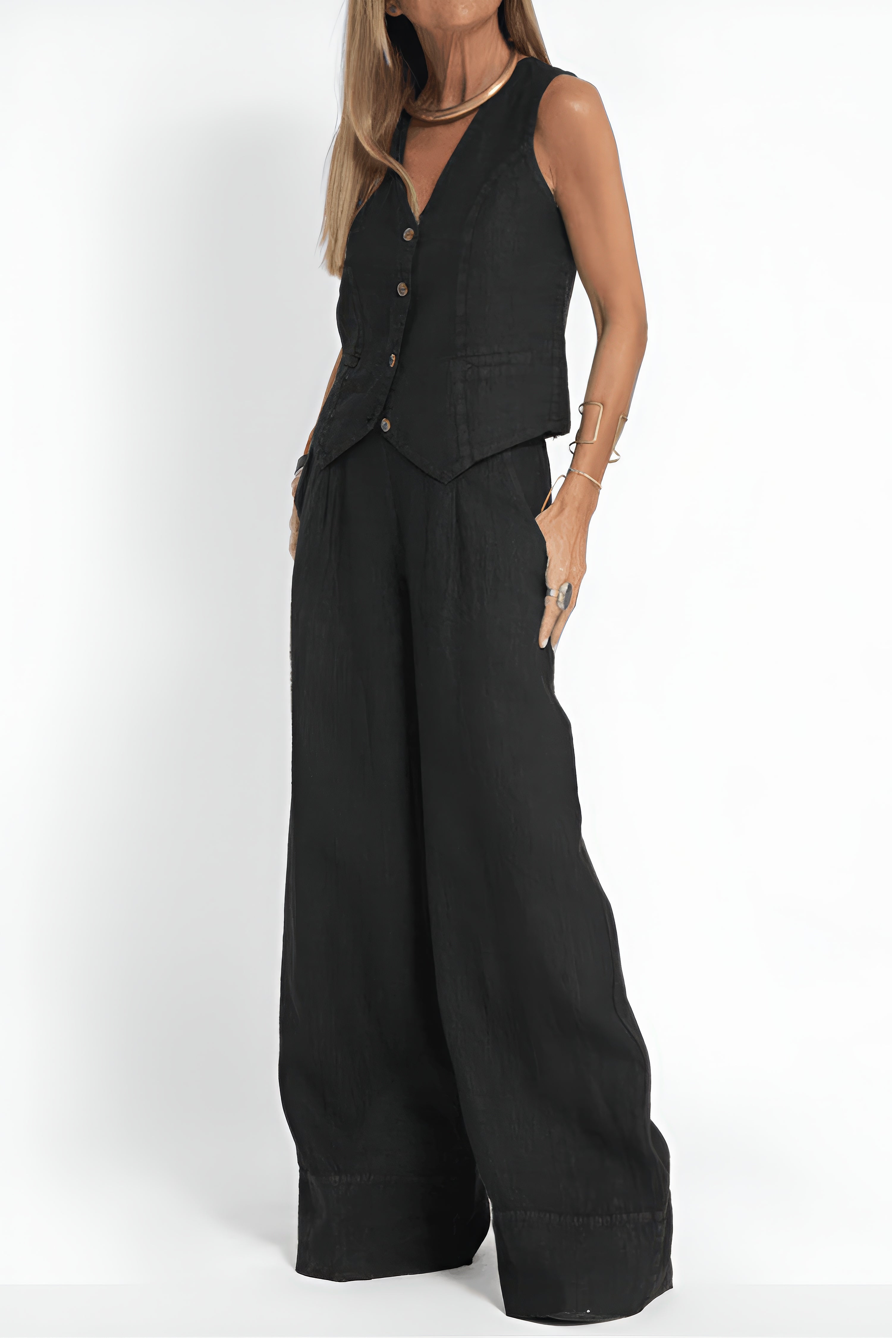 MARTINA | Haut Élégant Femme (+ Pantalon Assorti GRATUIT)