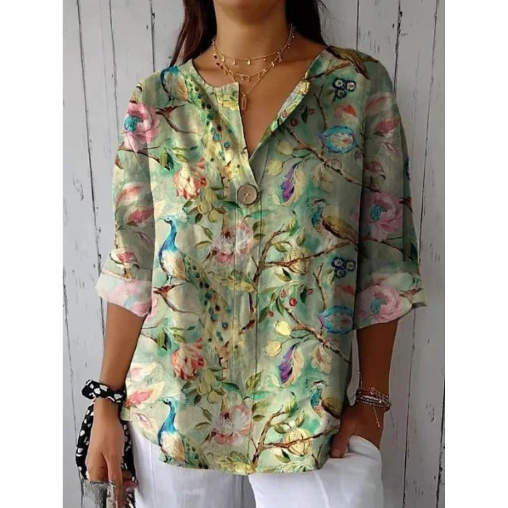 Arlene | Élégante blouse à motif floral