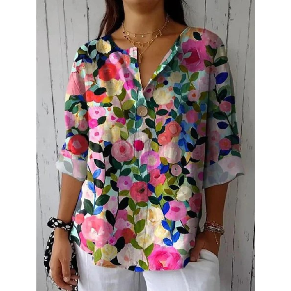 Arlene | Élégante blouse à motif floral