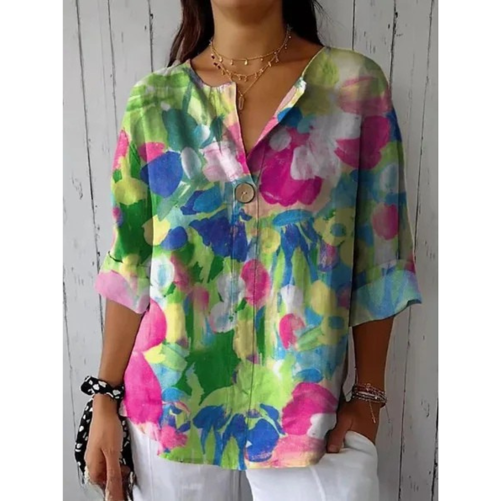 Arlene | Élégante blouse à motif floral