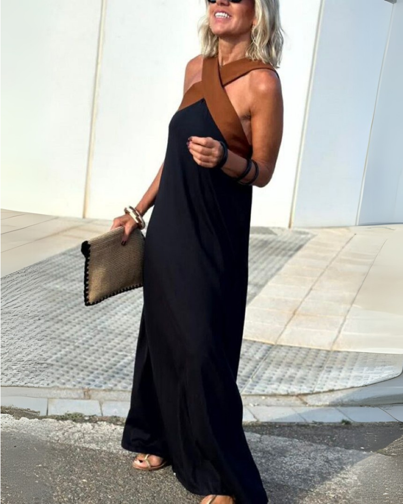 SIENNA | Robe Chic à Dos Nu et Col Croisé Tendance