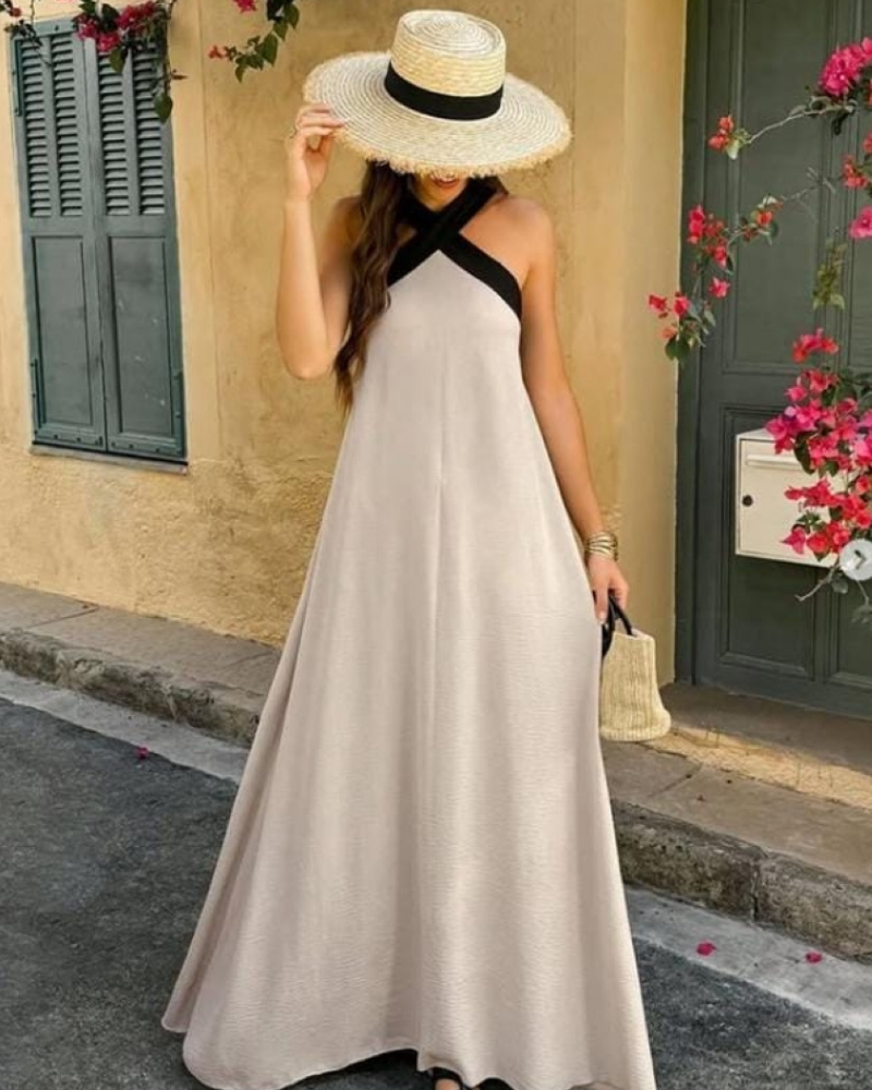 SIENNA | Robe Chic à Dos Nu et Col Croisé Tendance