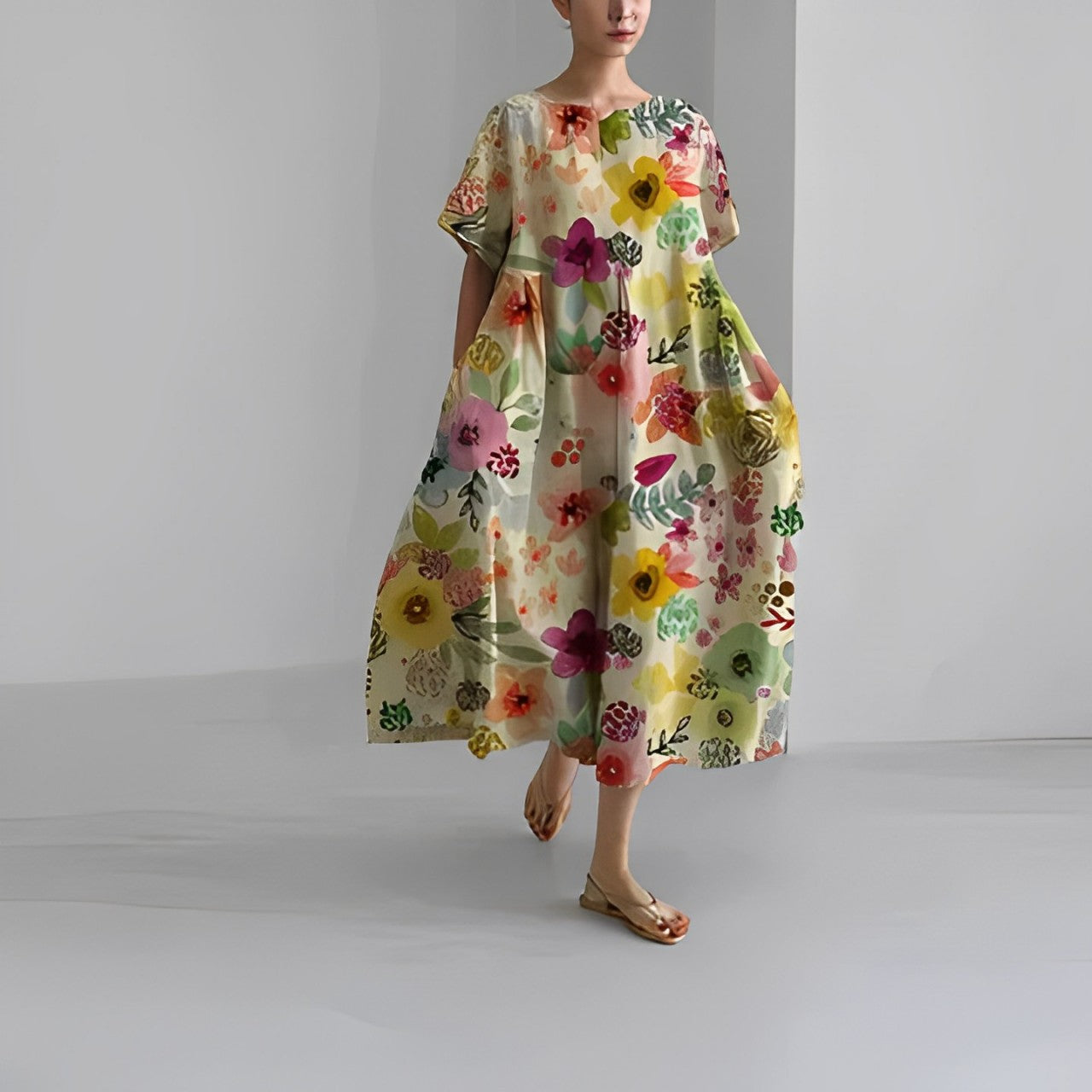 Amelia - Robe Bohème Fleurie