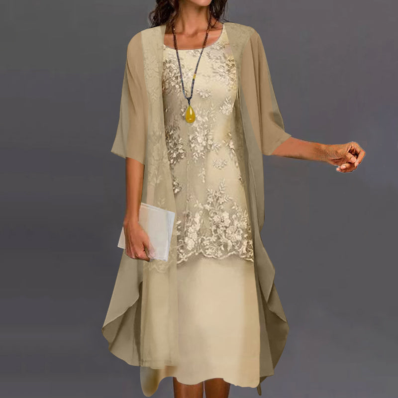 Zora | Élégante robe midi en chiffon