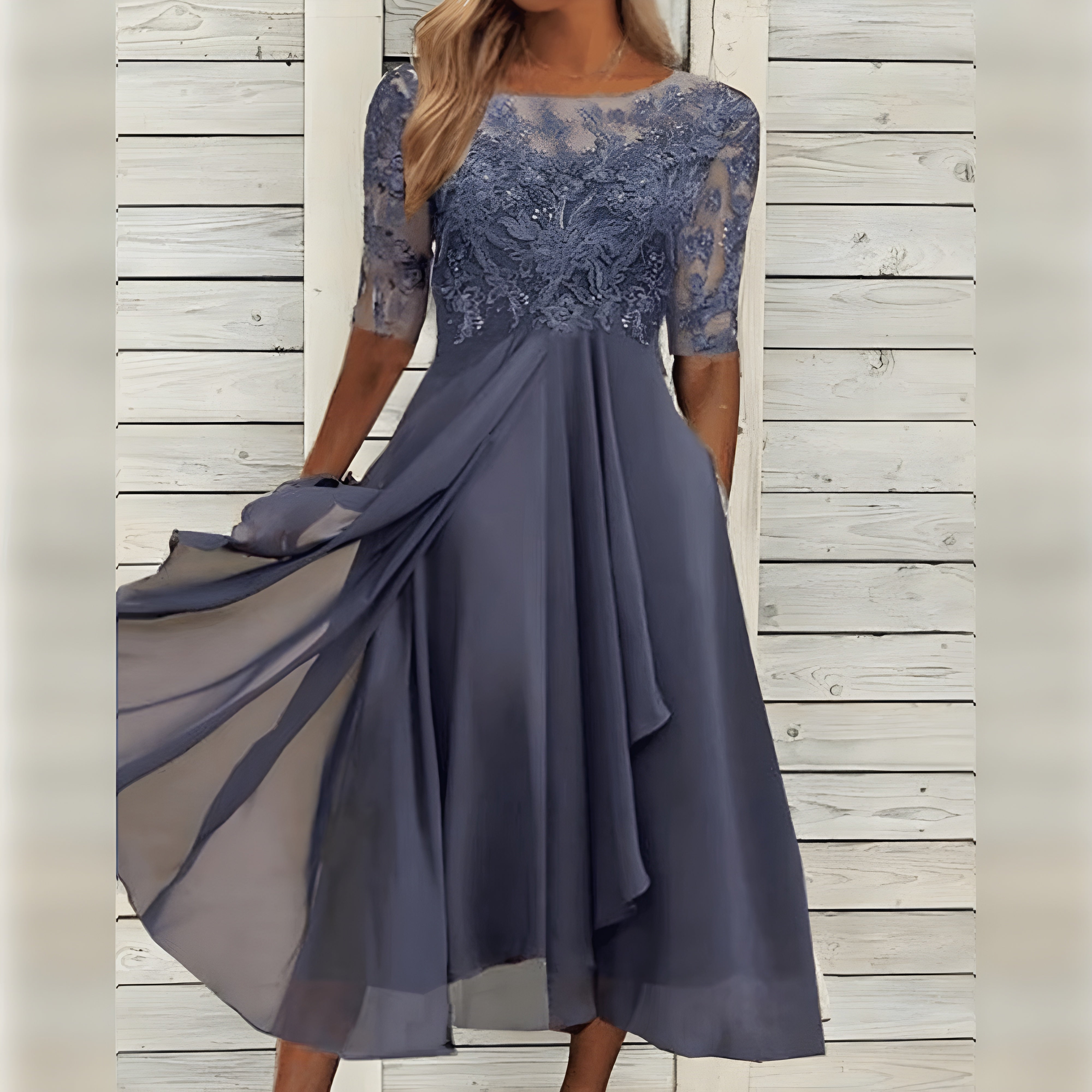 Ellinor™ Élégante Robe Femme - Dentelle Chic Pour Toutes Les Occasions