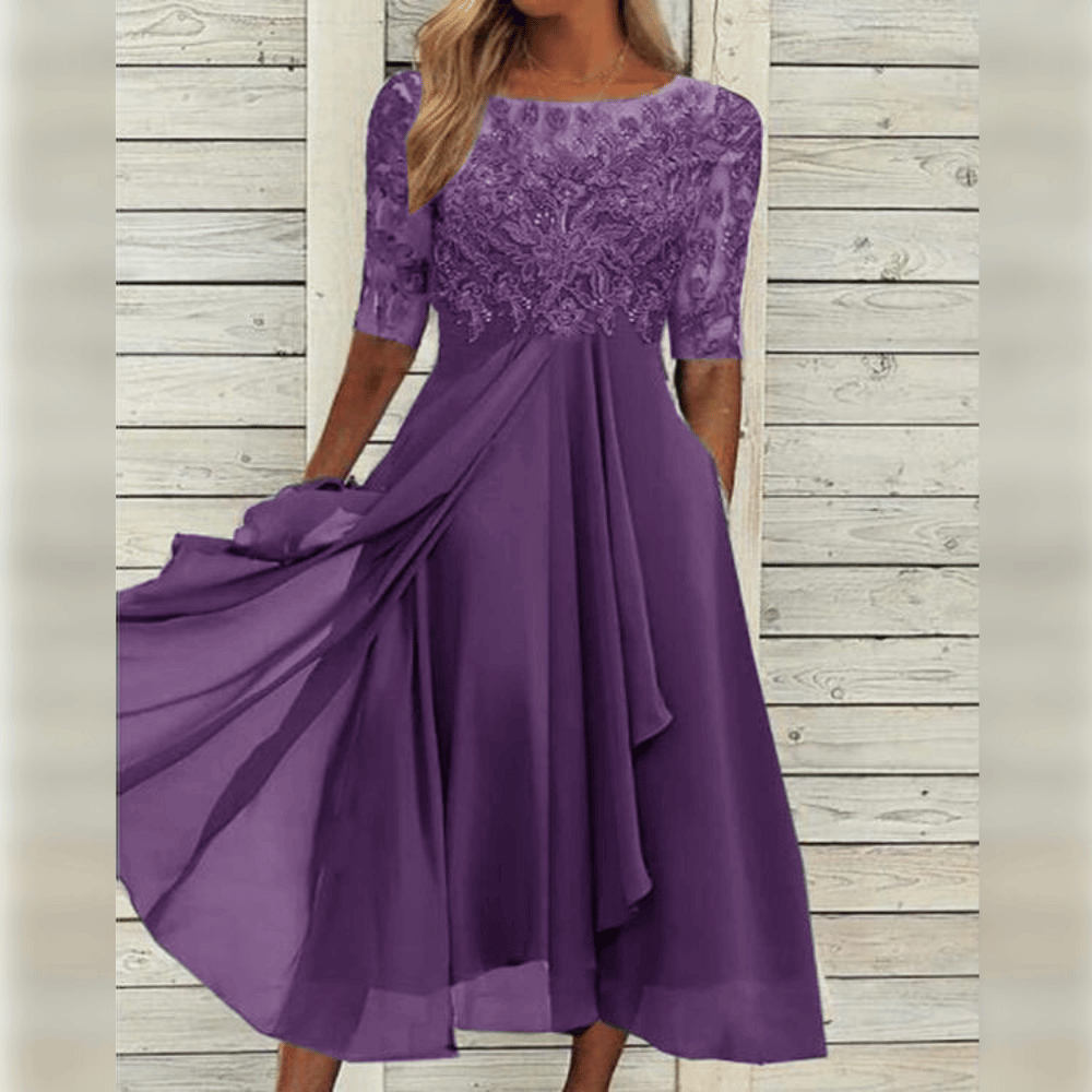 Ellinor™ Élégante Robe Femme - Dentelle Chic Pour Toutes Les Occasions
