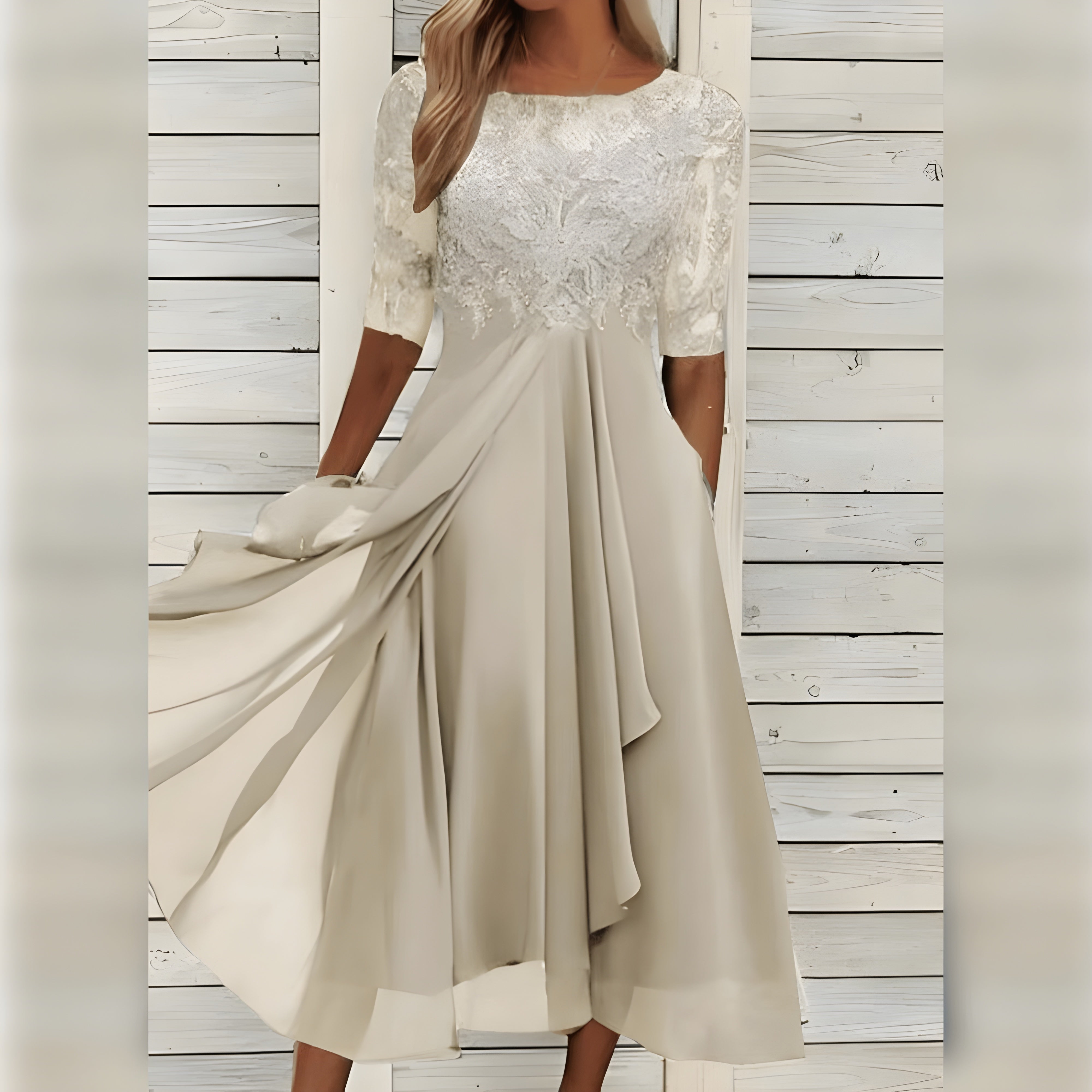 Ellinor™ Élégante Robe Femme - Dentelle Chic Pour Toutes Les Occasions
