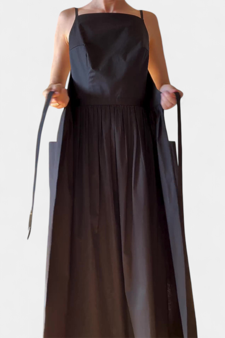 SERENA | Robe Longue à Liens Ajustables pour un Look Romantique et un Confort Estival