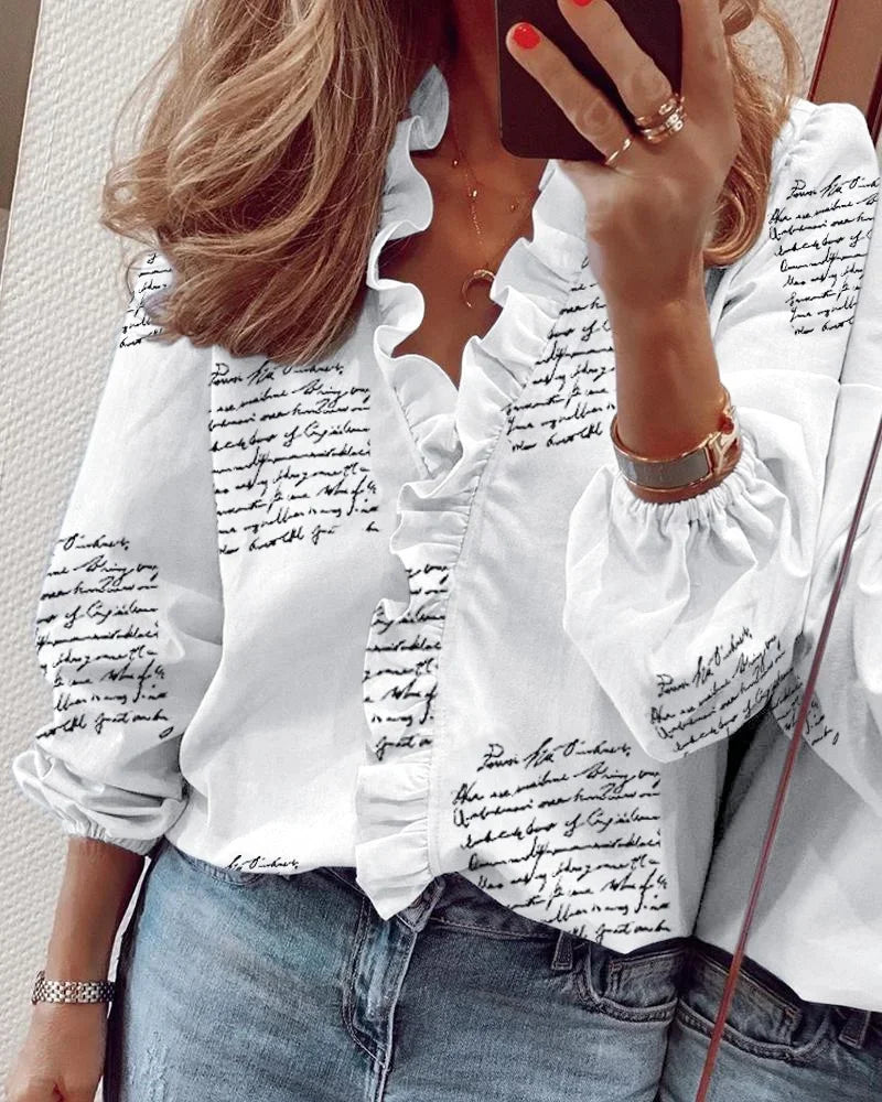 Enola | Blouse élégante avec des volants ludiques