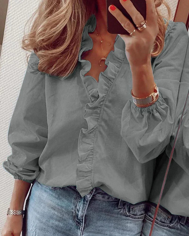 Enola | Blouse élégante avec des volants ludiques