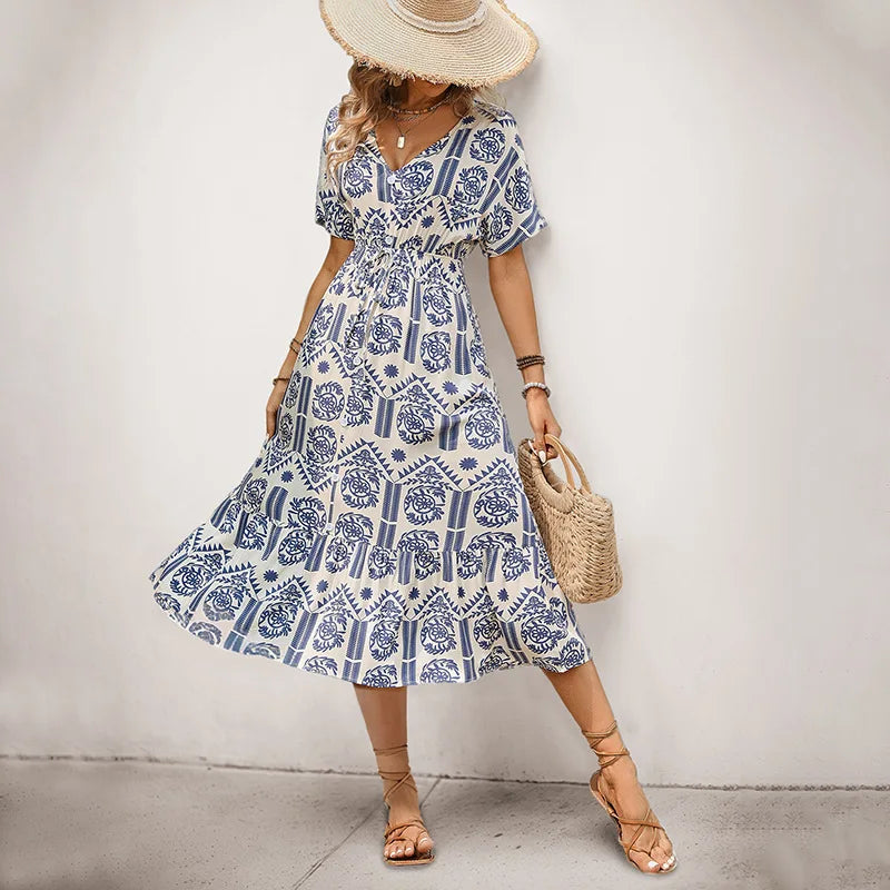 Ria | Élégante Robe en Viscose