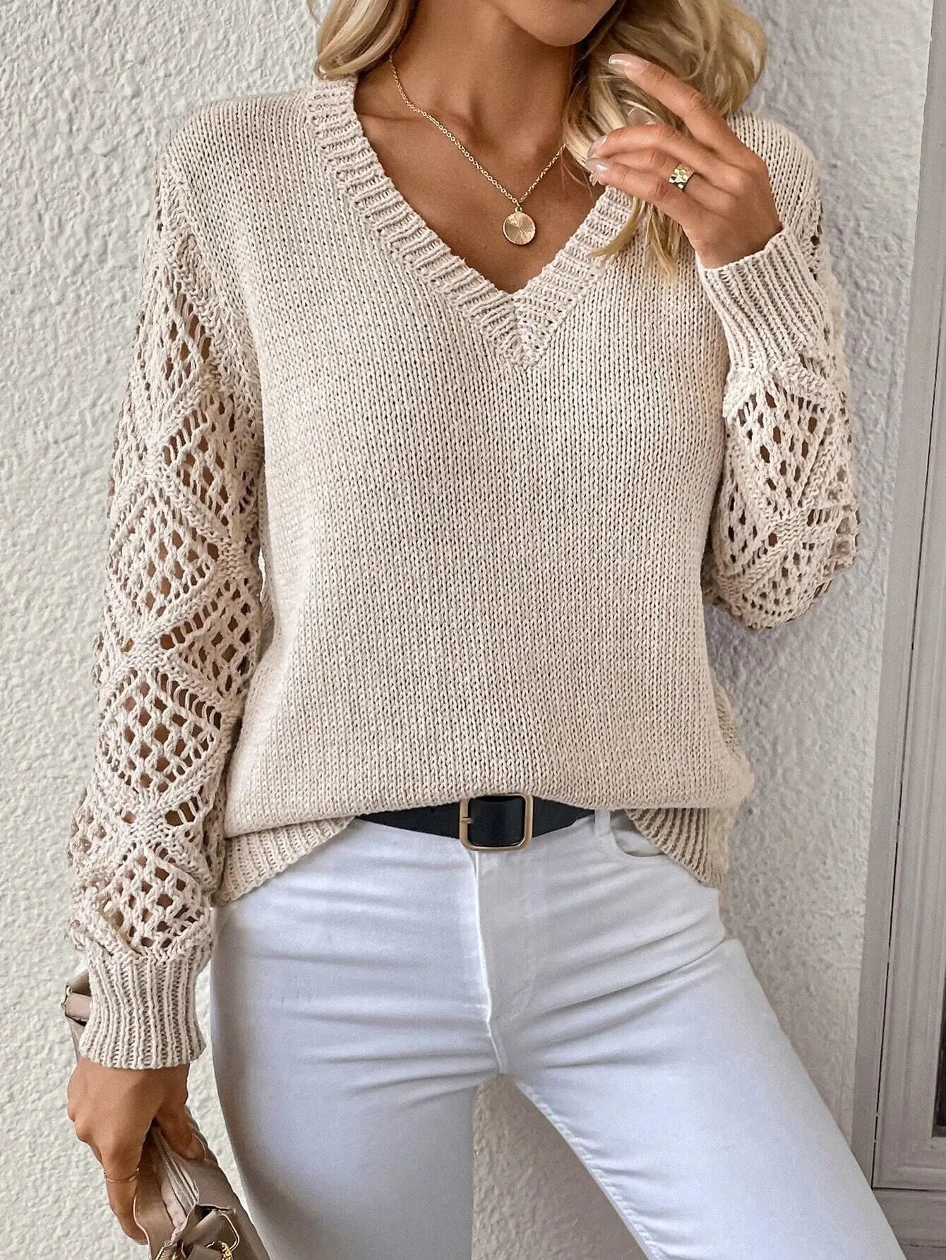 Daisy | Pull avec col en V
