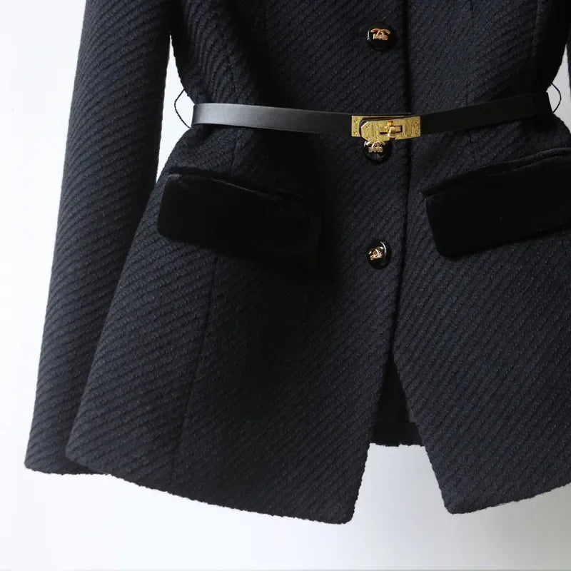 Le blazer de luxe avec ceinture