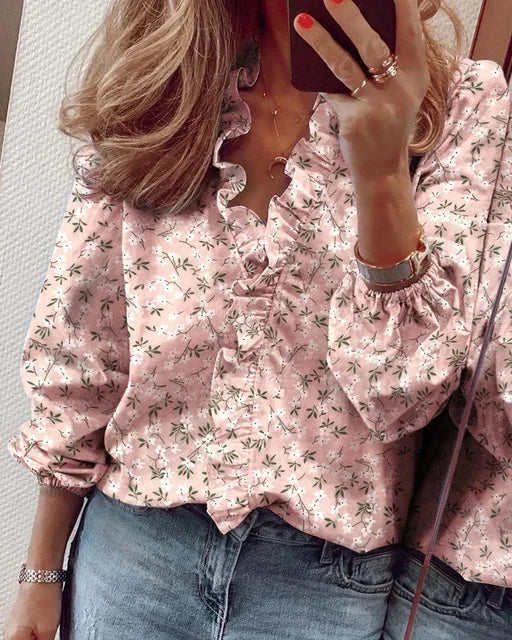 Enola | Blouse élégante avec des volants ludiques