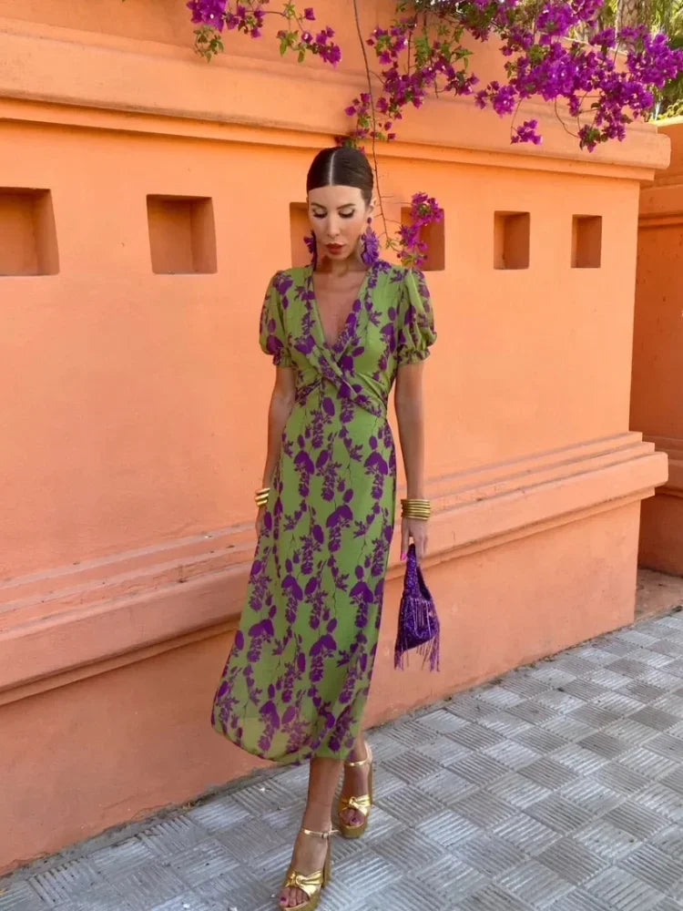 Lovisa™ - Élégante Robe d'Été Florale pour Femmes, Parfaite pour Toutes les Occasions