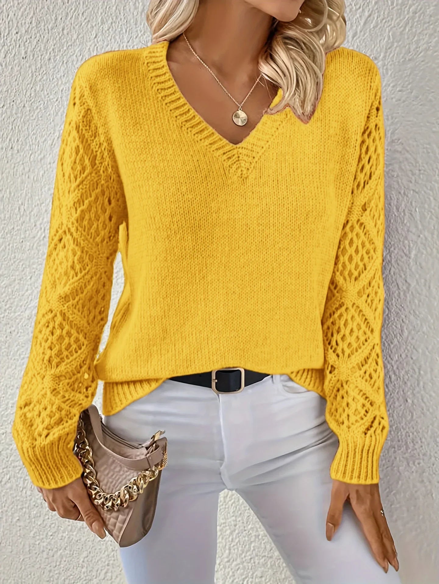 Daisy | Pull avec col en V