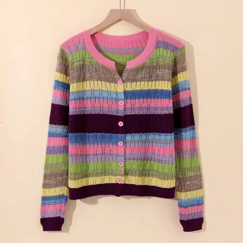 Myrna | Gilet Vintage à Rayures