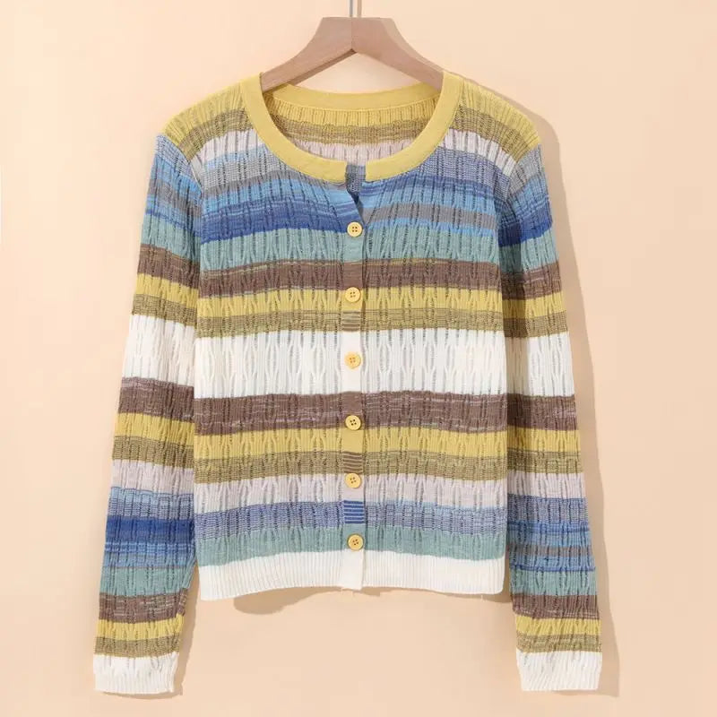 Myrna | Gilet Vintage à Rayures