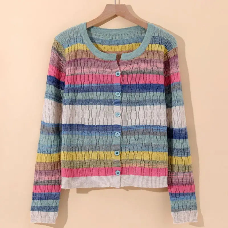 Myrna | Gilet Vintage à Rayures