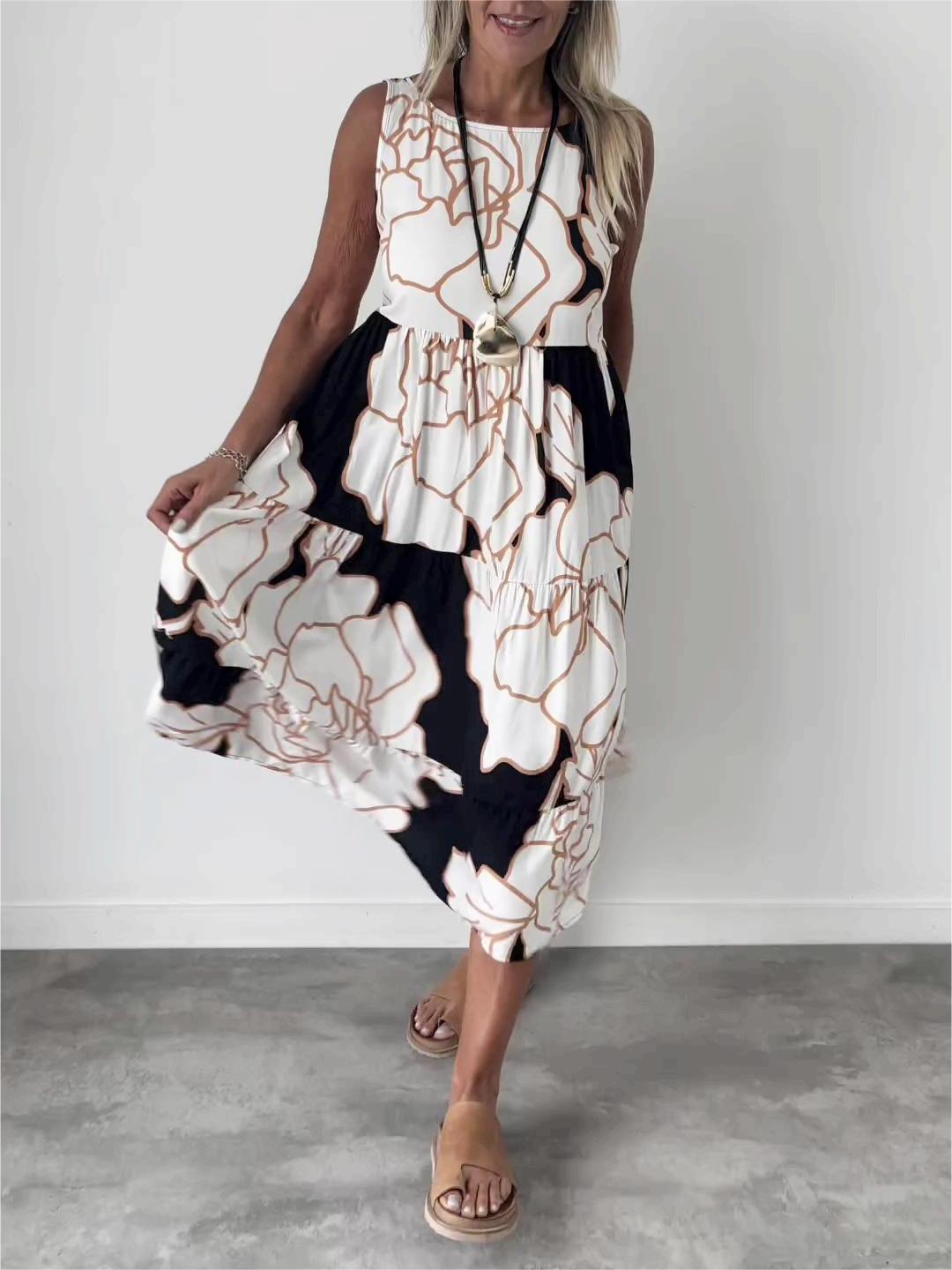 Gwendolyn | Élégante robe maxi sans manches
