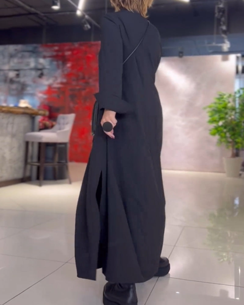 Tereza | Élégante robe longue avec fente