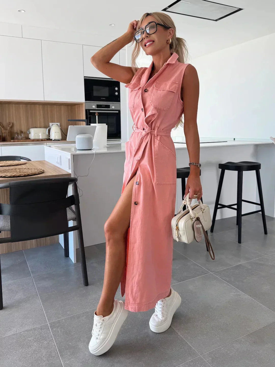 Louisa - Robe Maxi en Jean