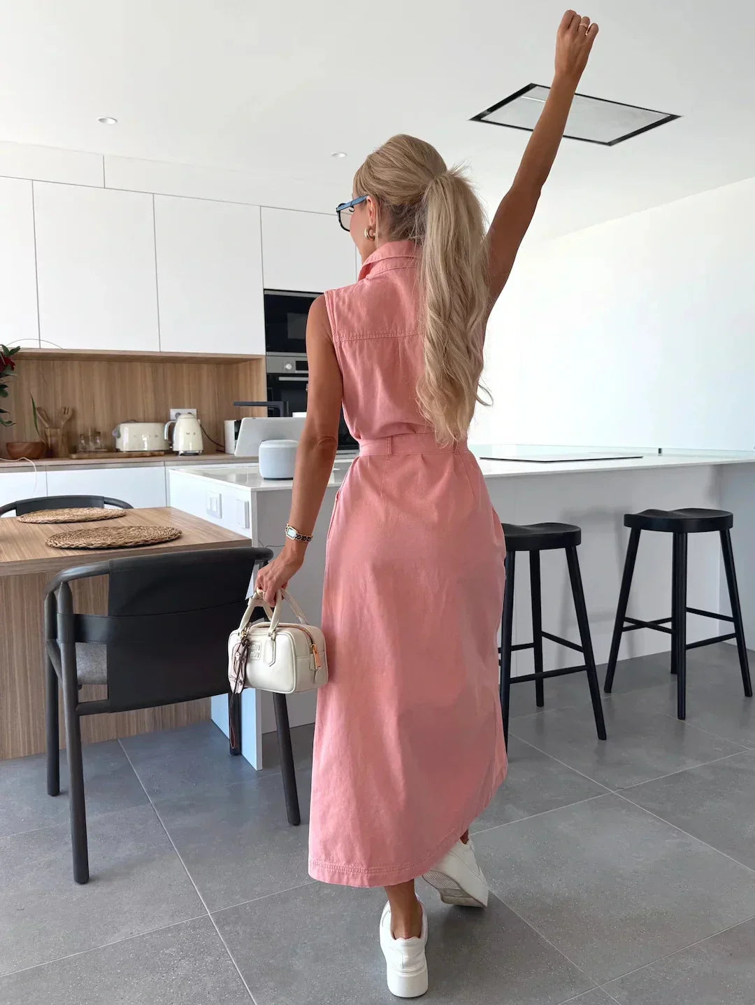 Louisa - Robe Maxi en Jean