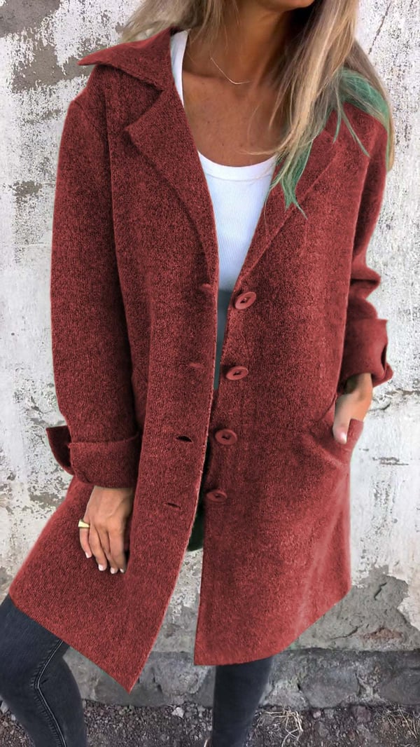 ESTELLE™ | Manteau en laine avec boutons