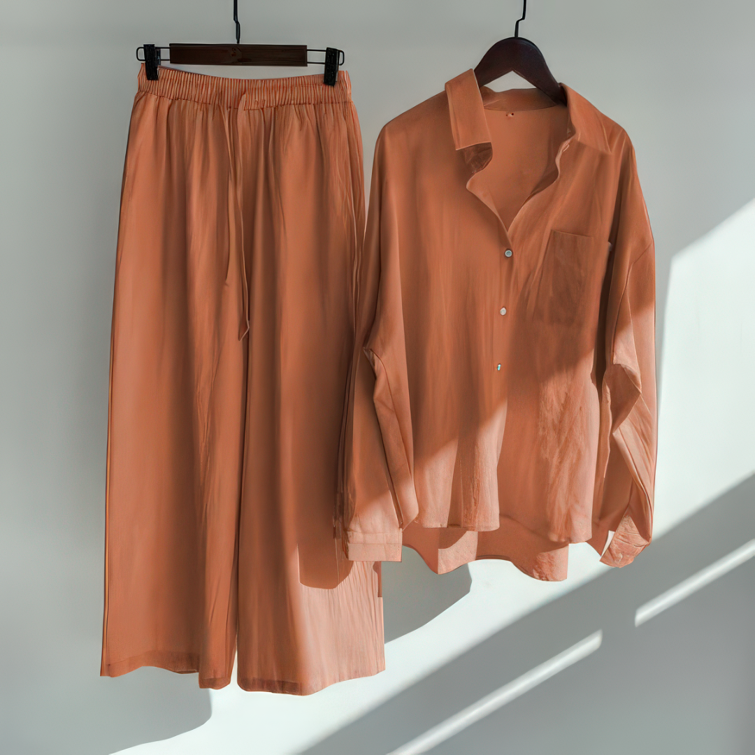 Viviane | Ensemble 2 pièces en lin | Chemise & Pantalon