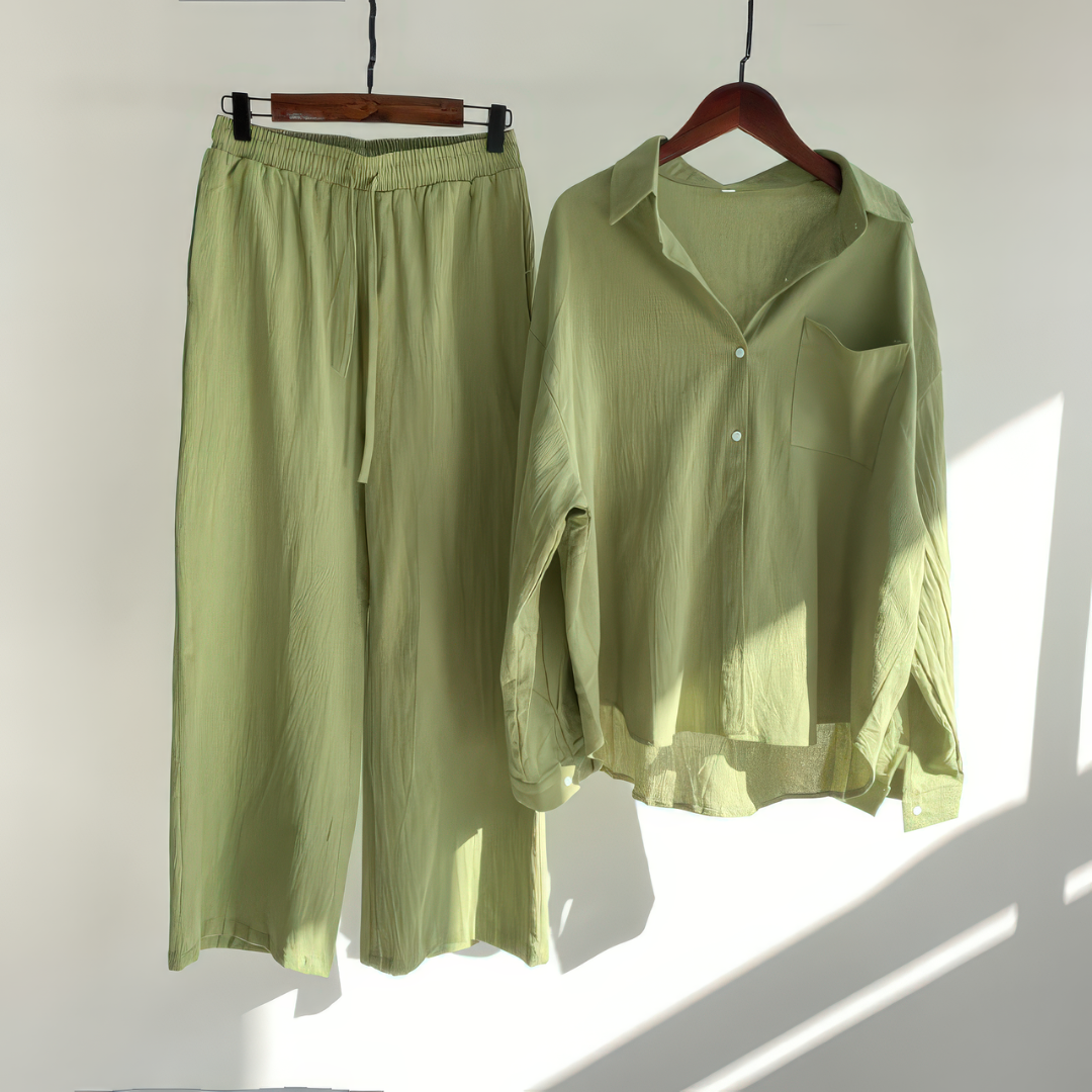 Viviane | Ensemble 2 pièces en lin | Chemise & Pantalon
