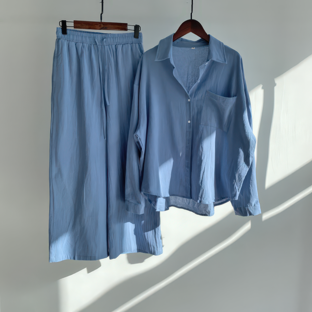 Viviane | Ensemble 2 pièces en lin | Chemise & Pantalon