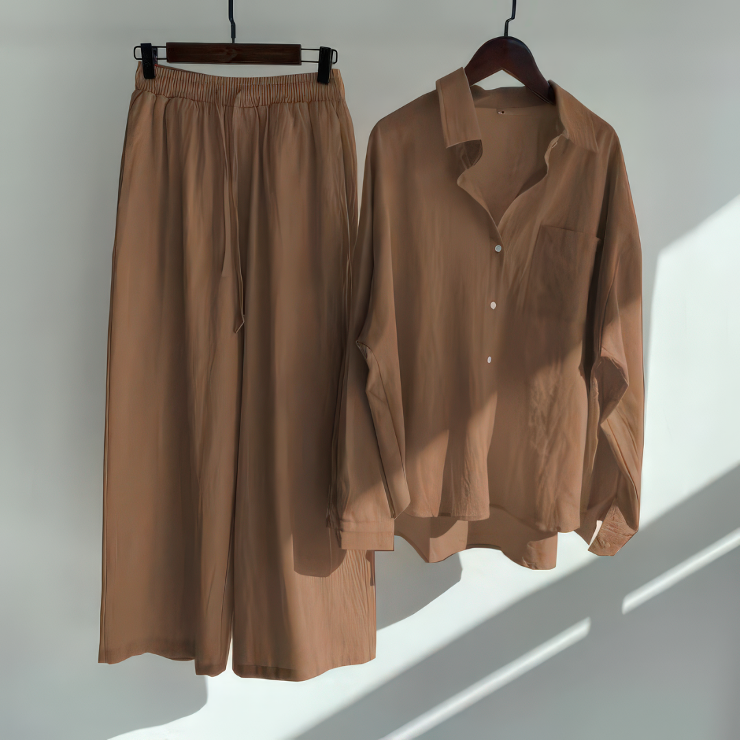 Viviane | Ensemble 2 pièces en lin | Chemise & Pantalon