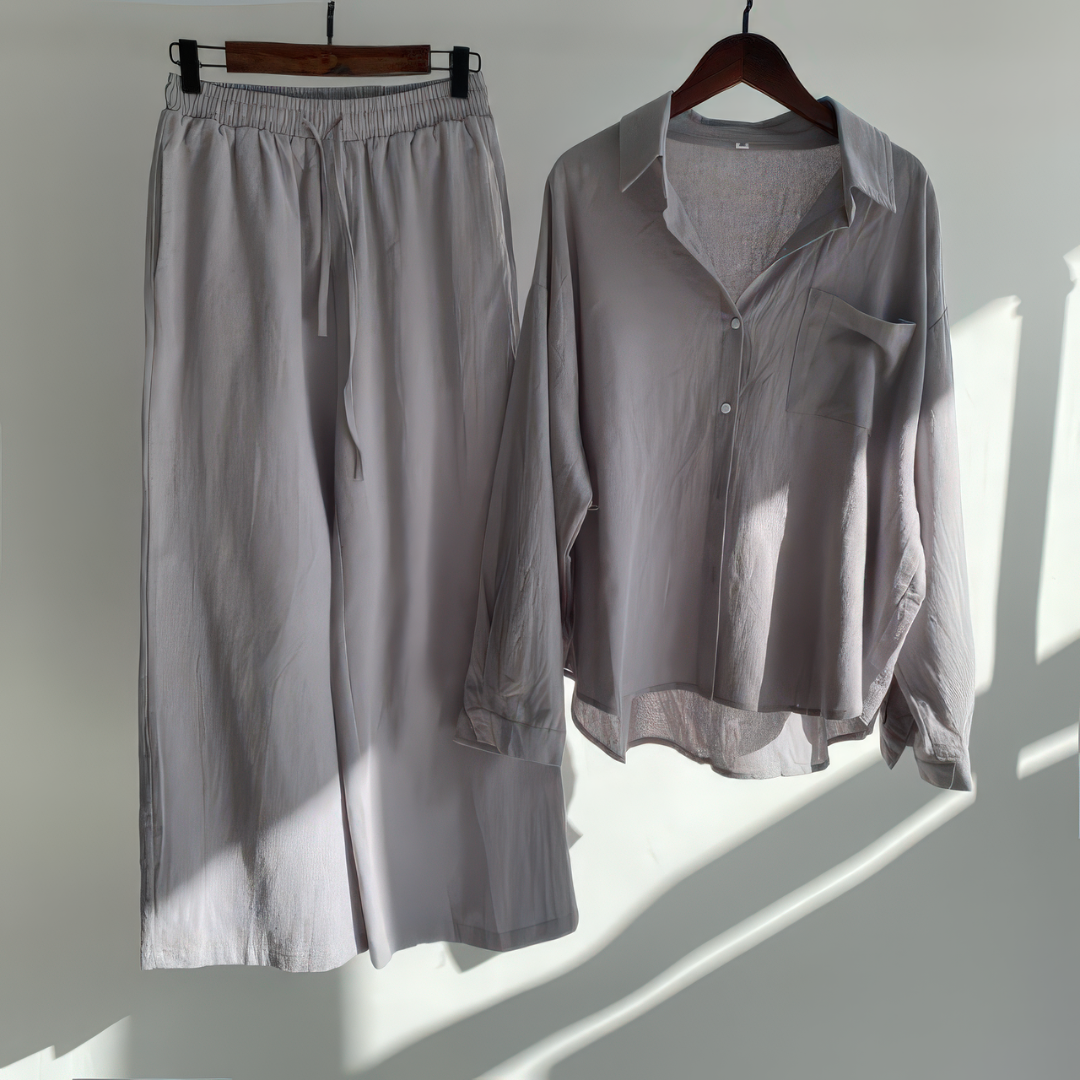 Viviane | Ensemble 2 pièces en lin | Chemise & Pantalon