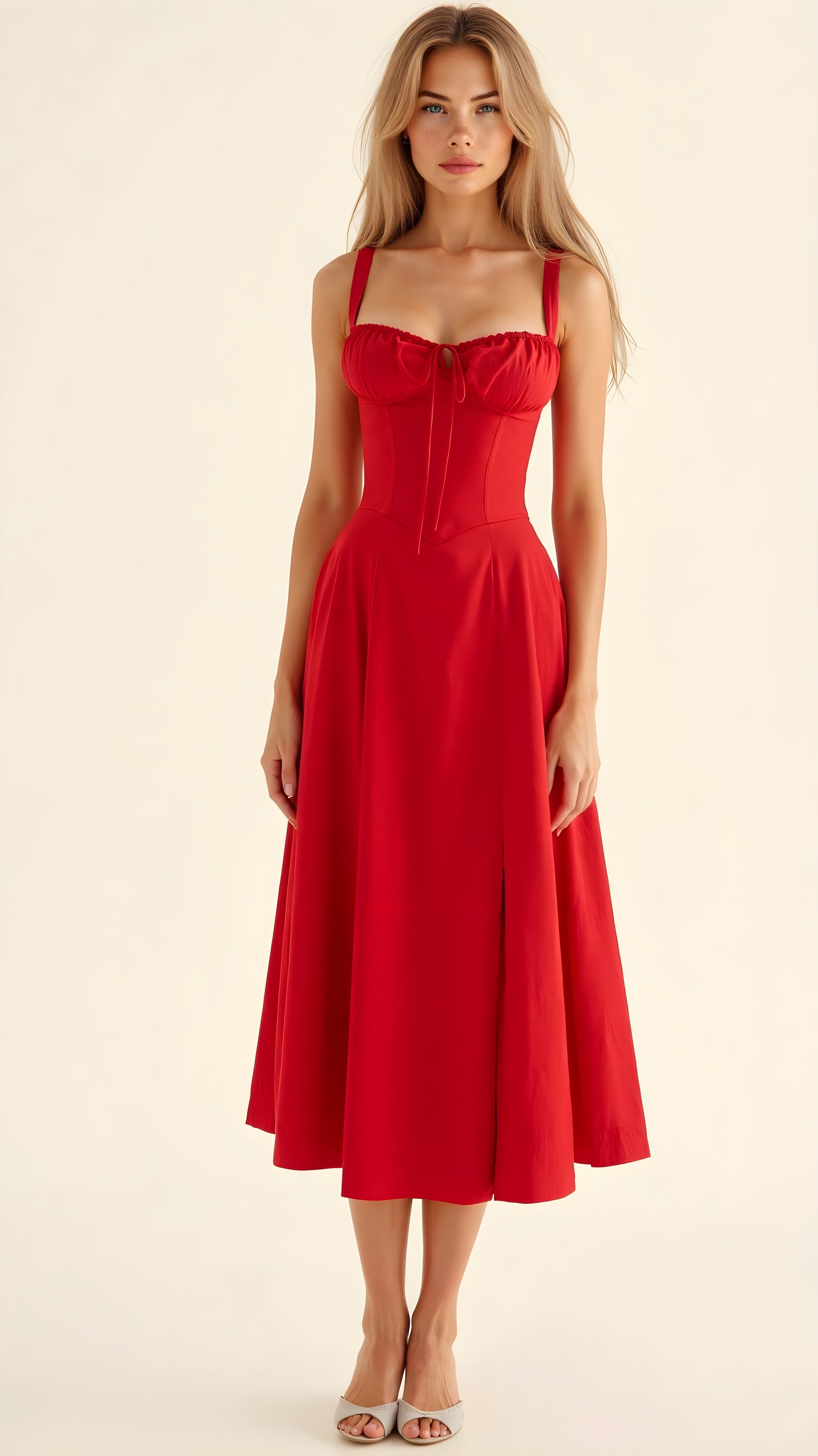 Signe ™ - Robe Longue Élégante pour Femme avec Bustier, Silhouette Flatteuse