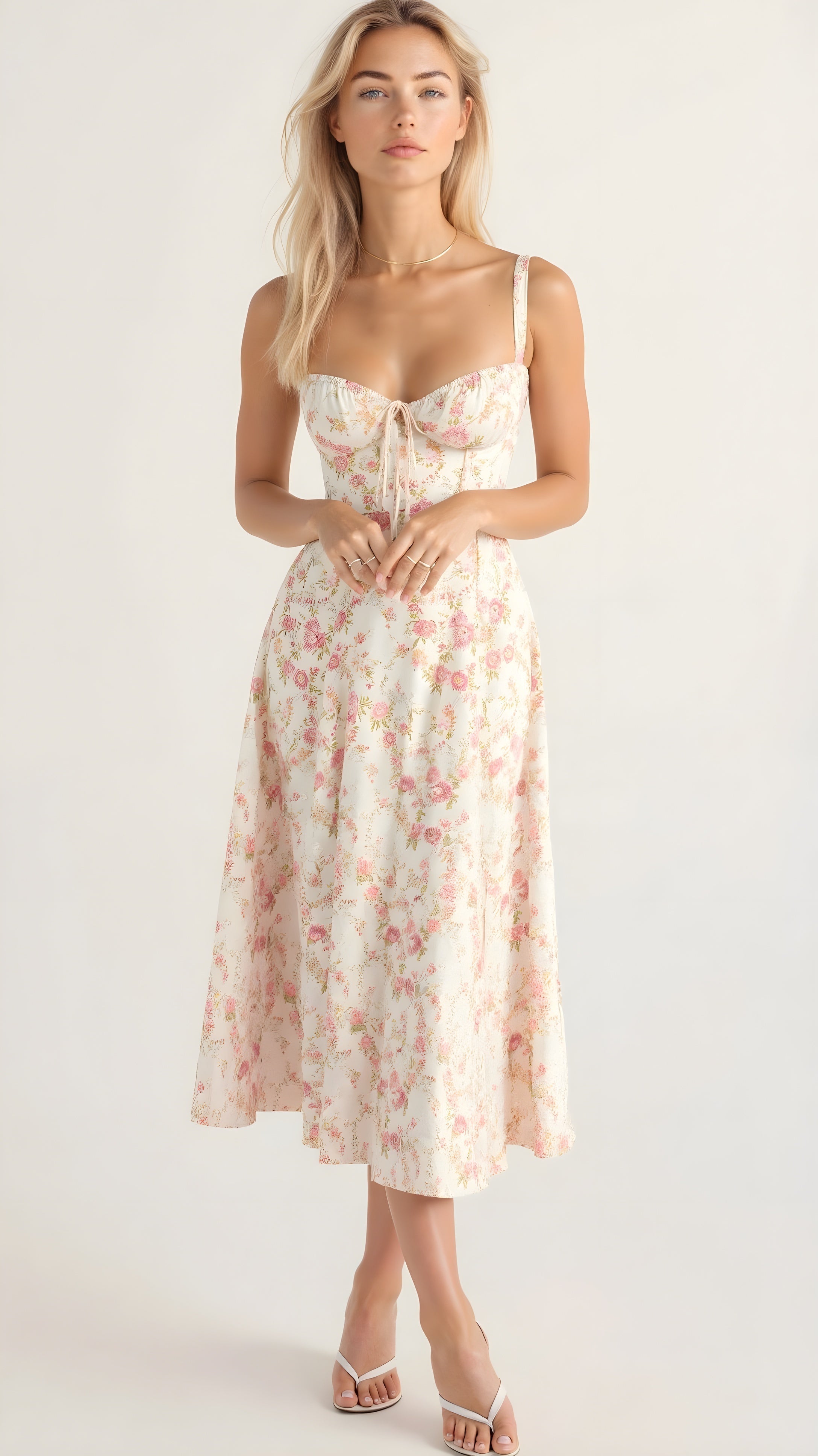 Signe ™ - Robe Longue Élégante pour Femme avec Bustier, Silhouette Flatteuse