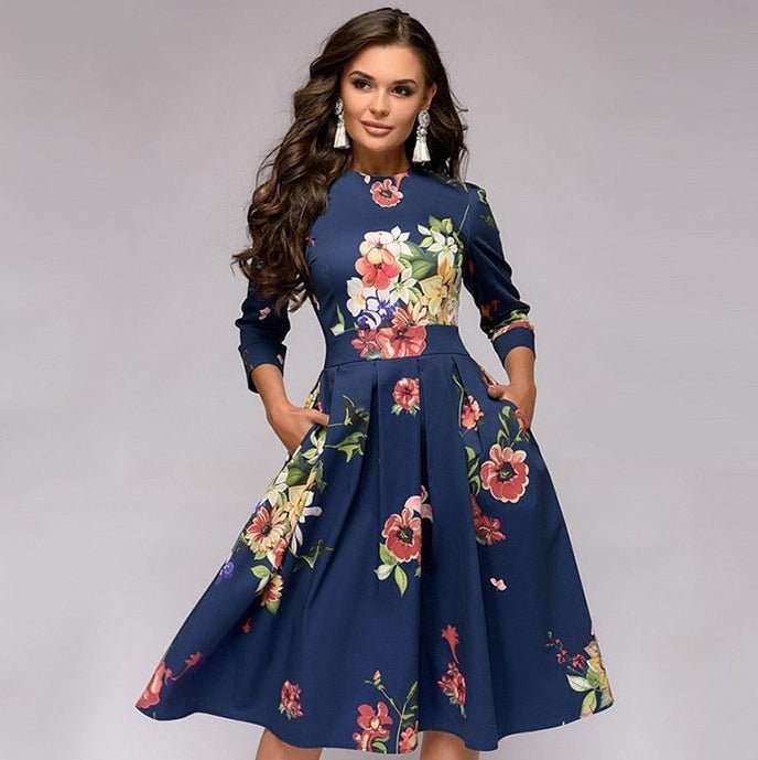 Ingrid™ Long Floral Dress for Women - Elegant Style for Evenings and Everyday Wear