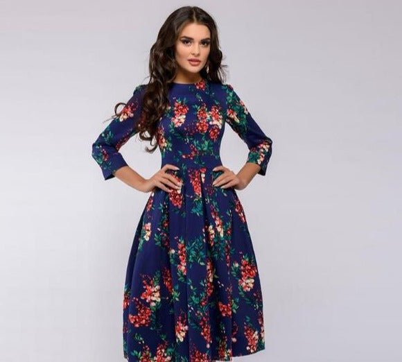Ingrid™ Long Floral Dress for Women - Elegant Style for Evenings and Everyday Wear