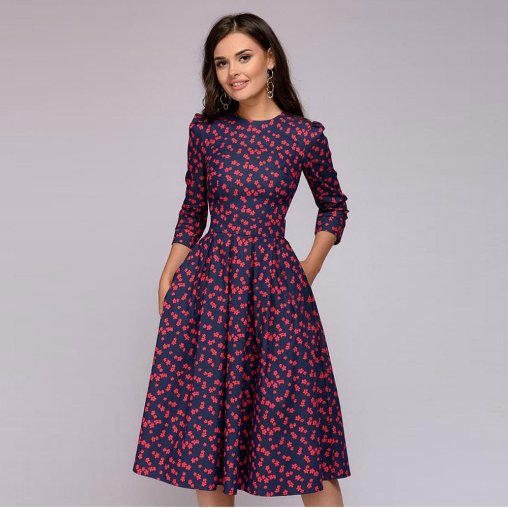 Ingrid™ Long Floral Dress for Women - Elegant Style for Evenings and Everyday Wear