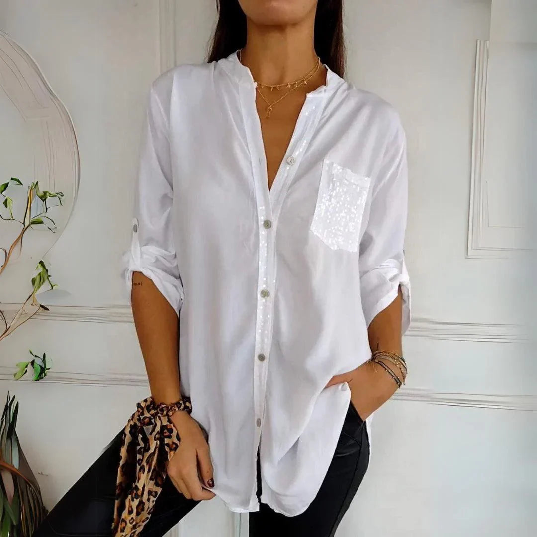 Alena | Élégante blouse sans plis