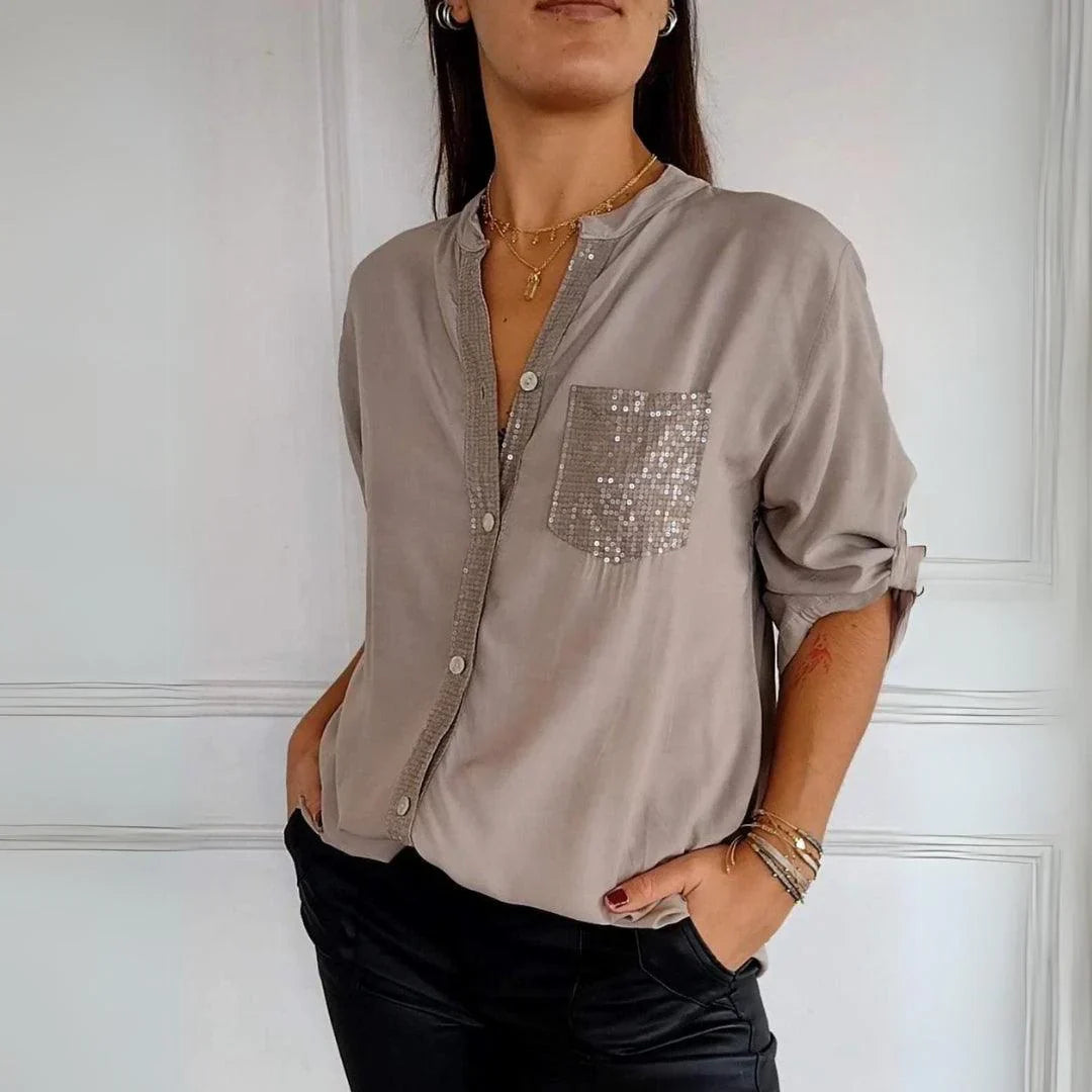 Alena | Élégante blouse sans plis