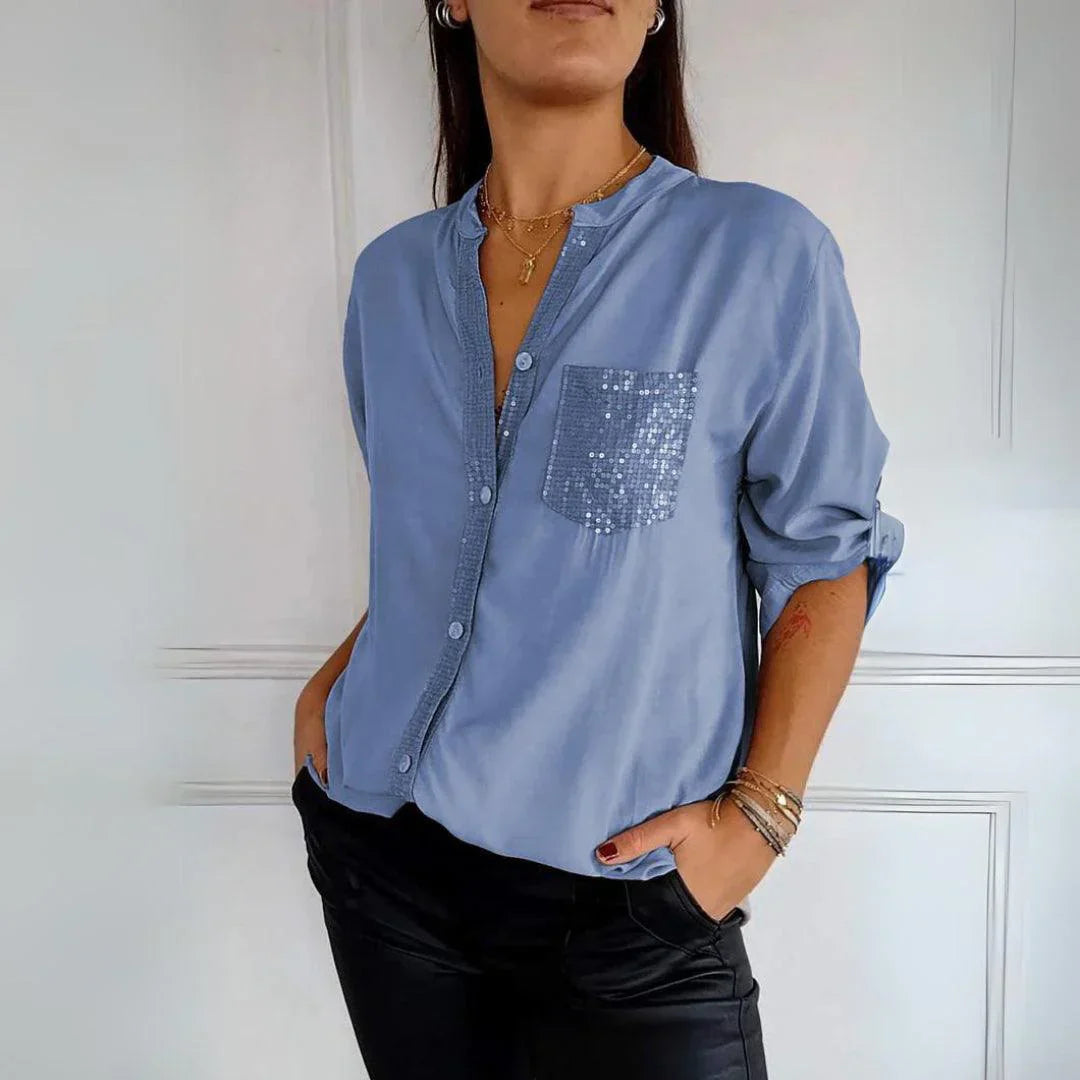 Alena | Élégante blouse sans plis