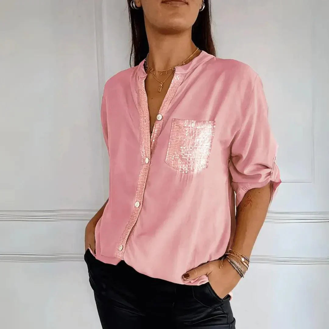 Alena | Élégante blouse sans plis