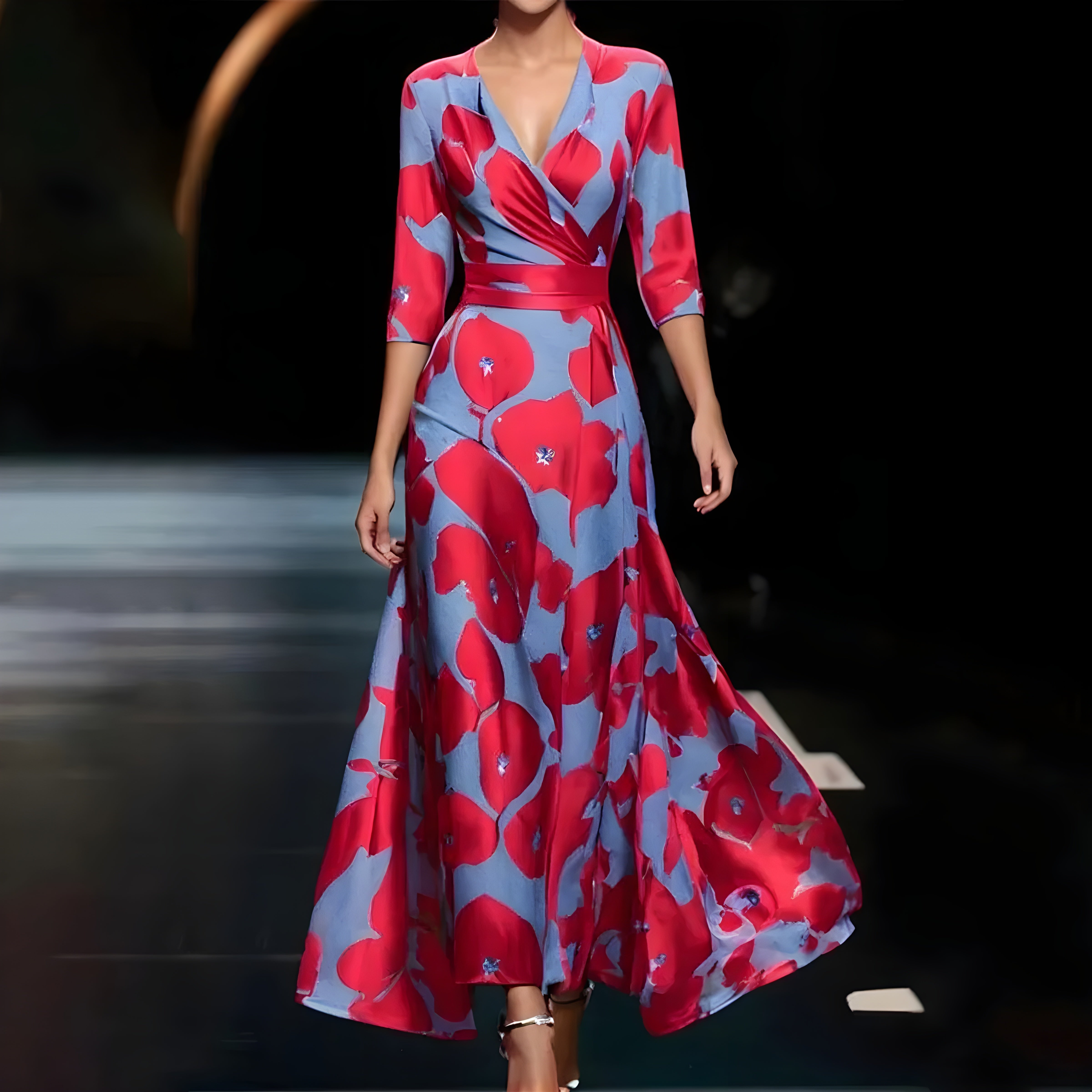 Inge ™ | Robe Longue Fleurie pour Femme