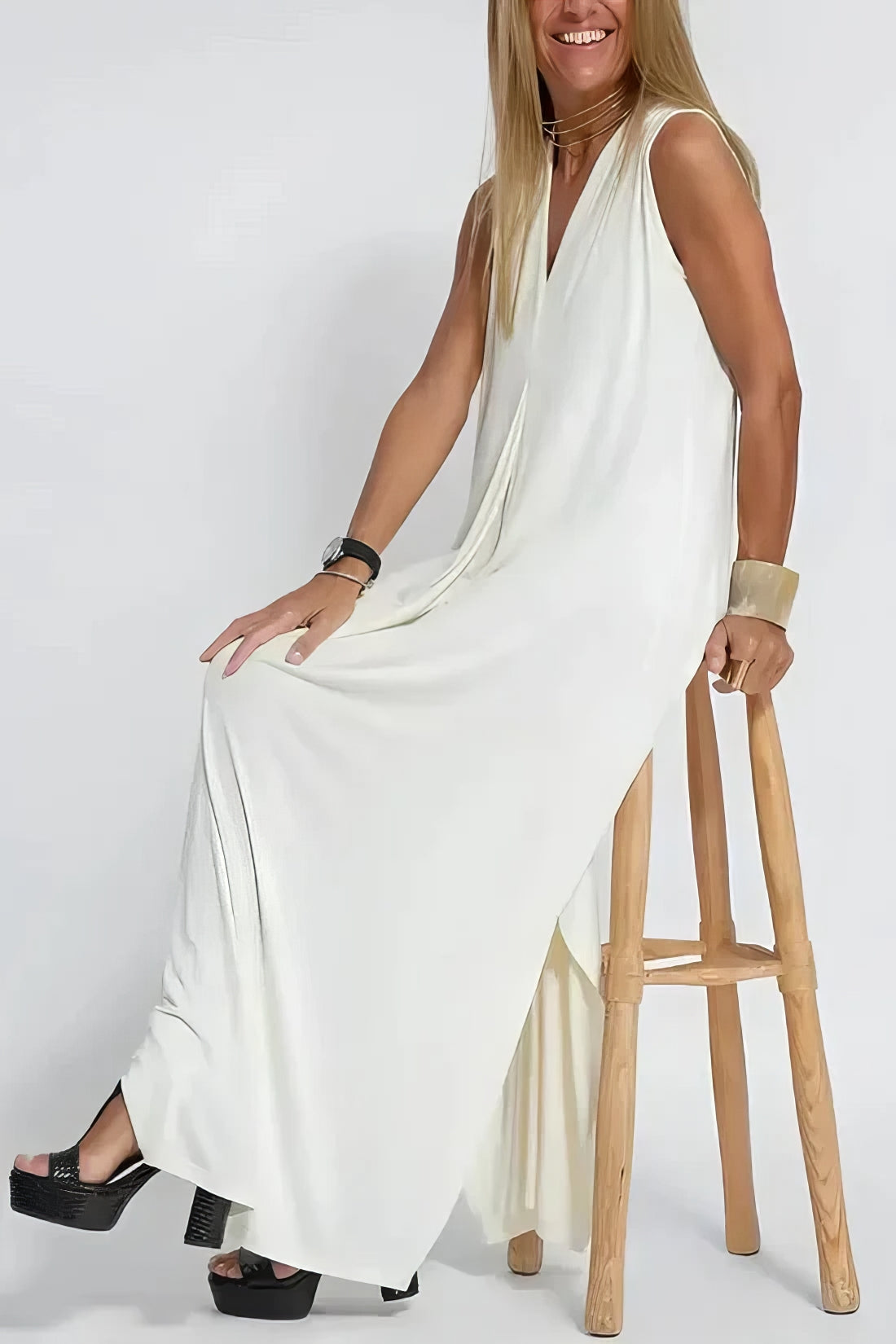 ELISE | Élégante Robe Longue avec Cardigan Inclus