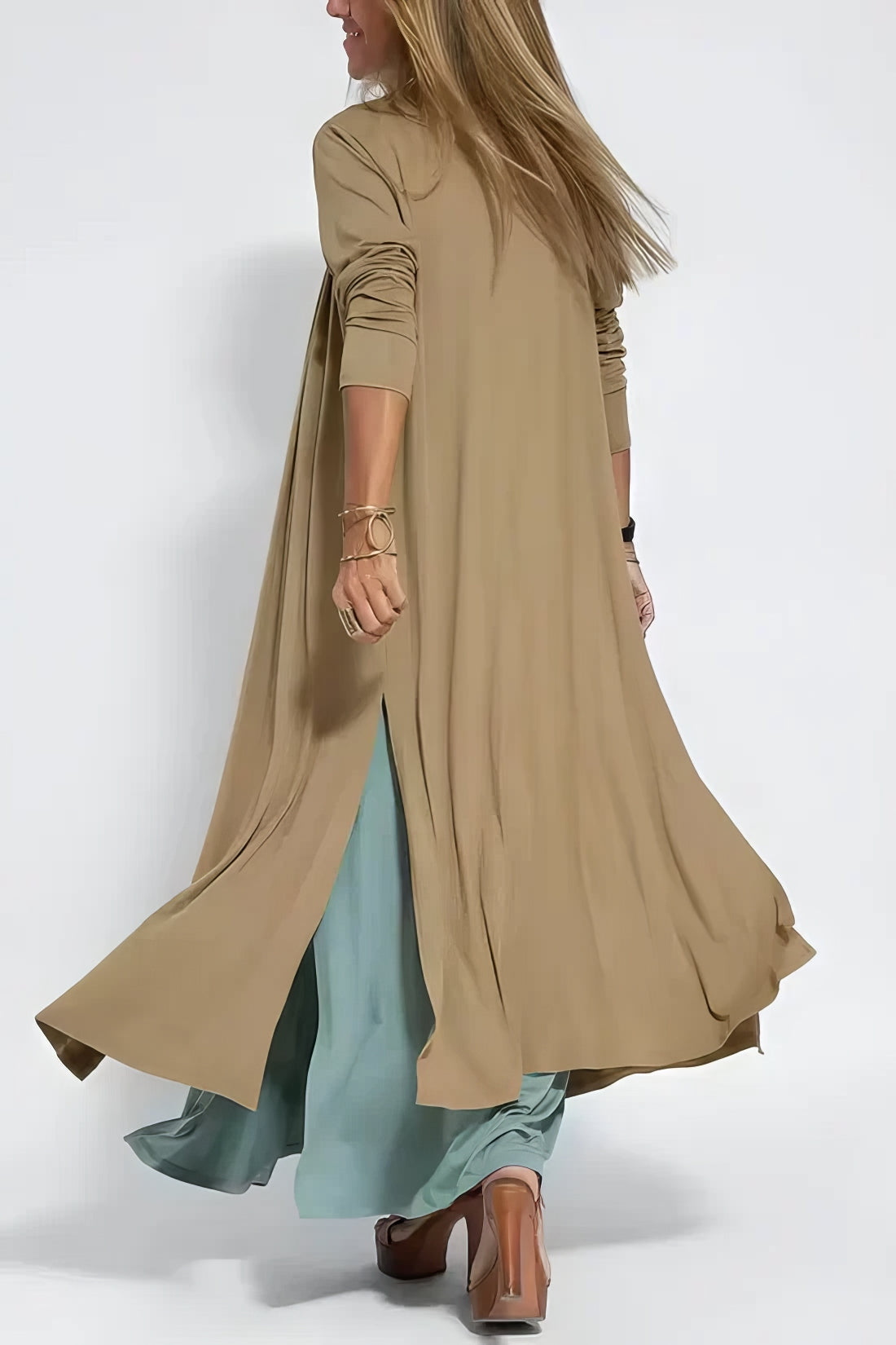 ELISE | Élégante Robe Longue avec Cardigan Inclus