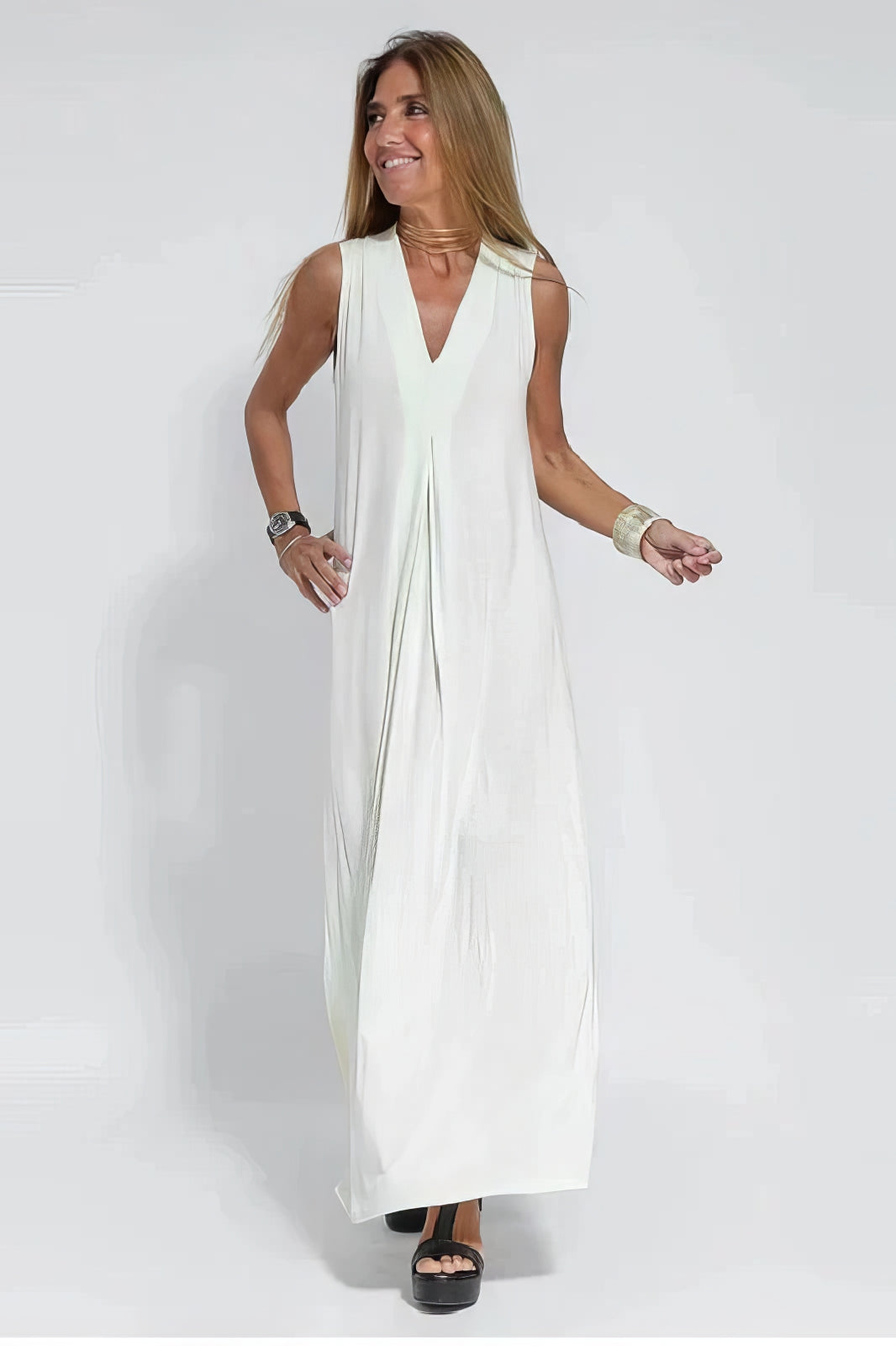 ELISE | Élégante Robe Longue avec Cardigan Inclus