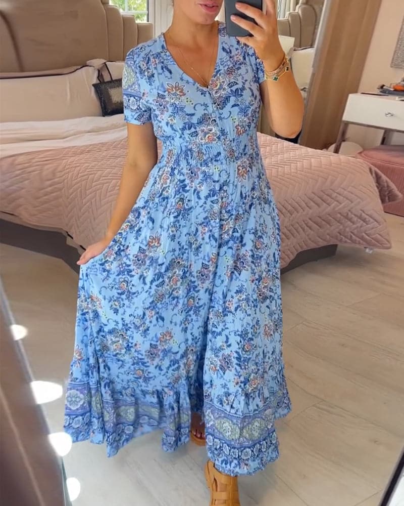 Chantal – robe florale fraîche