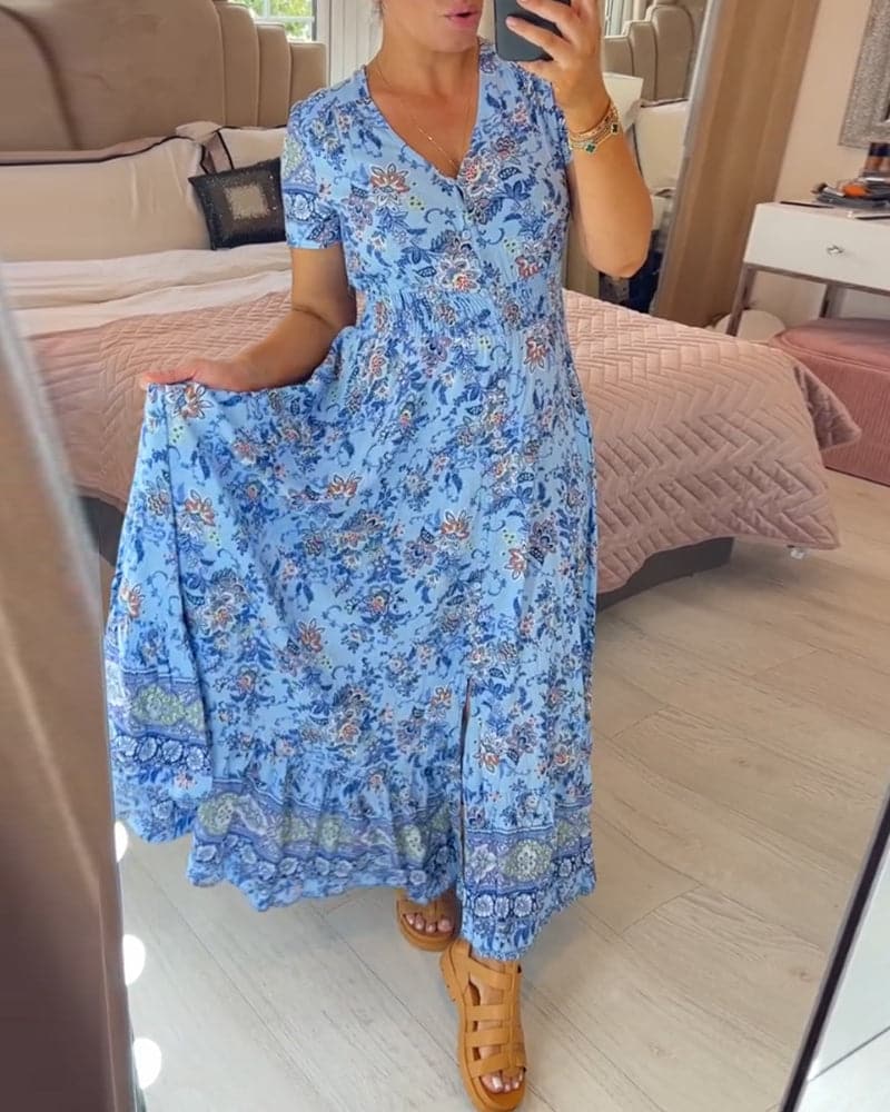 Chantal – robe florale fraîche