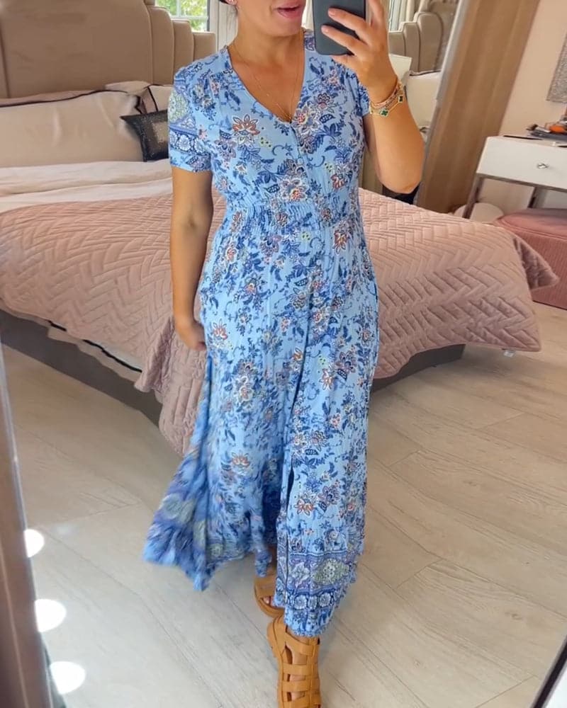 Chantal – robe florale fraîche