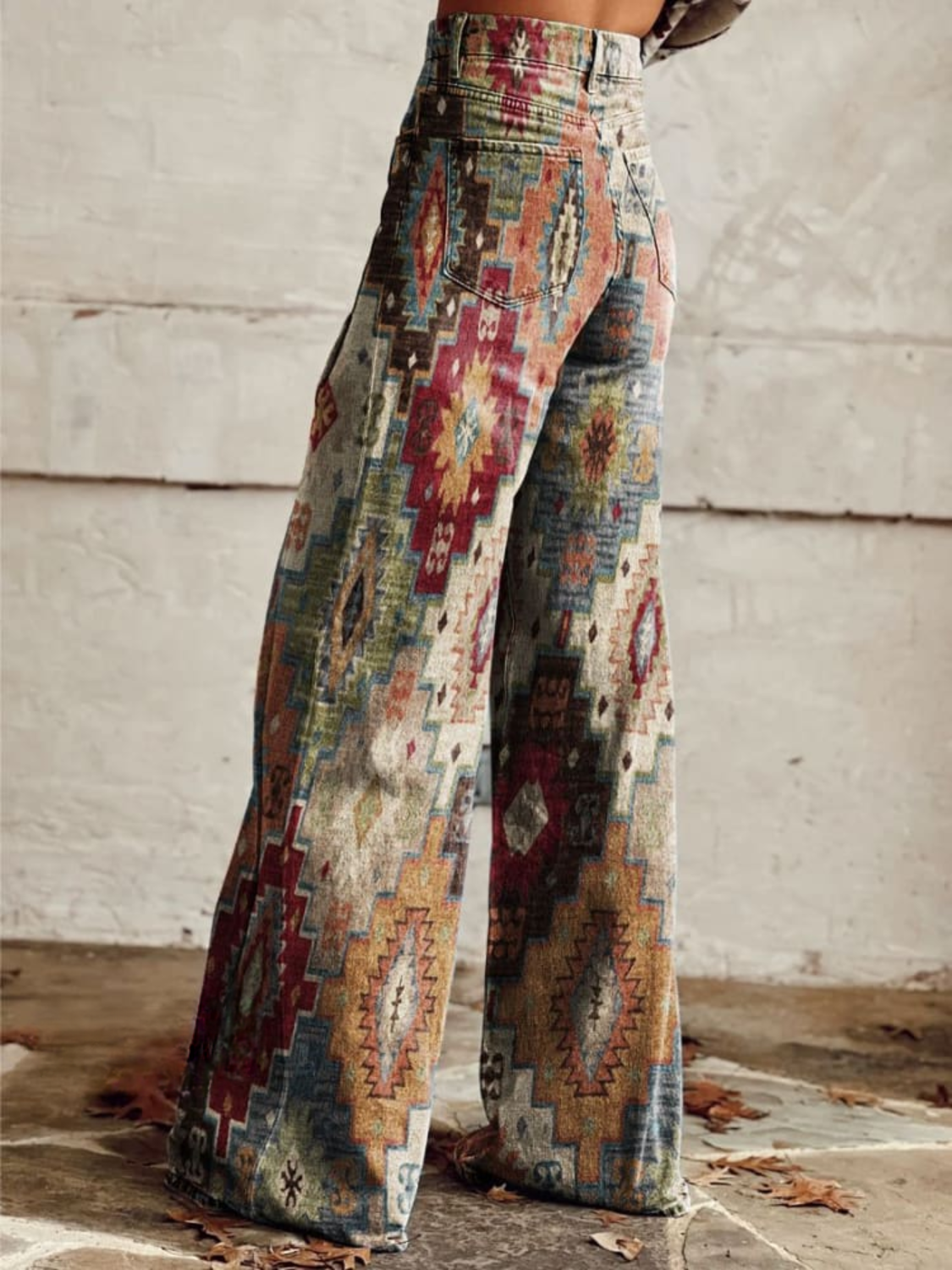 SOLEIL | Pantalons Chevron Élégants au Style Rétro et Moderne